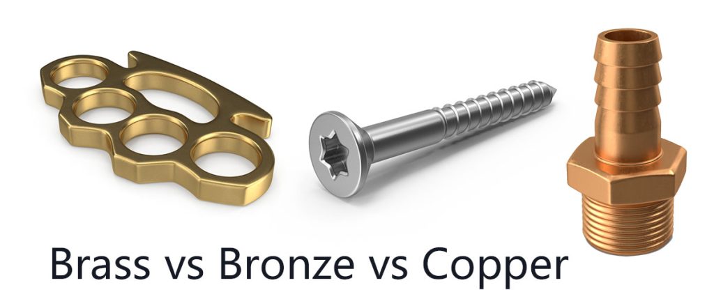 Brass vs Bronze vs Copper